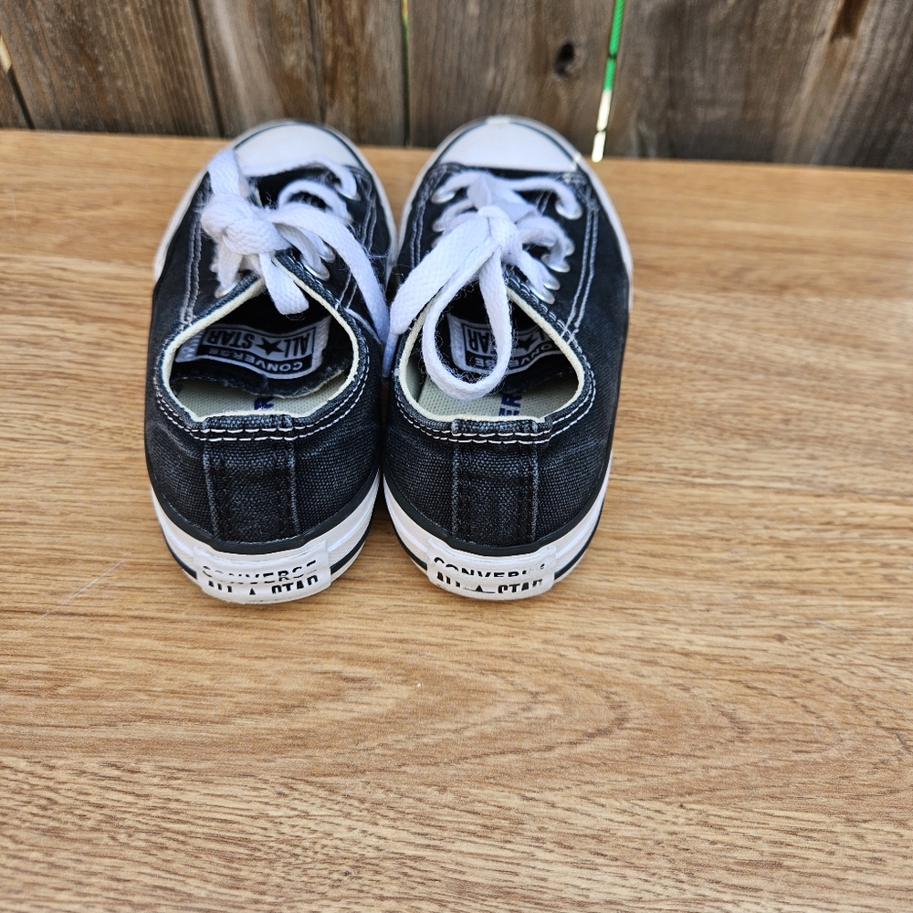 Converse All Star Black and White Canvas Sneakers Unisex Size 11.5 - Picture 9 of 16